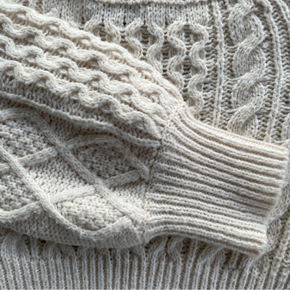 MISS SELFRIDGE CROPPED SQUARE NECK CABLE KNIT SWEATER!! - Picture 11 of 14